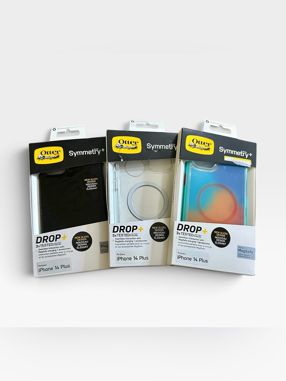 NIB Otterbox Symmetry+ Series Case for iPhone 14 Plus Lot of 3